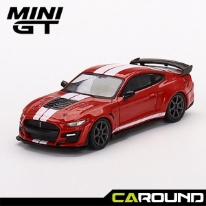 [8월16일 입고예정] 미니지티(389) 1:64 포드 머스탱 쉘비 GT500 SE 와이드 바디 - 포드 레이스 레드