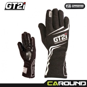GT2i RACE 02 레이싱 글러브 - 블랙 (FIA 인증)