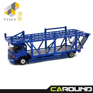 타이니 1:64 HINO 500 (HINO Ranger) 2층 트랜스포터 차량 - 블루